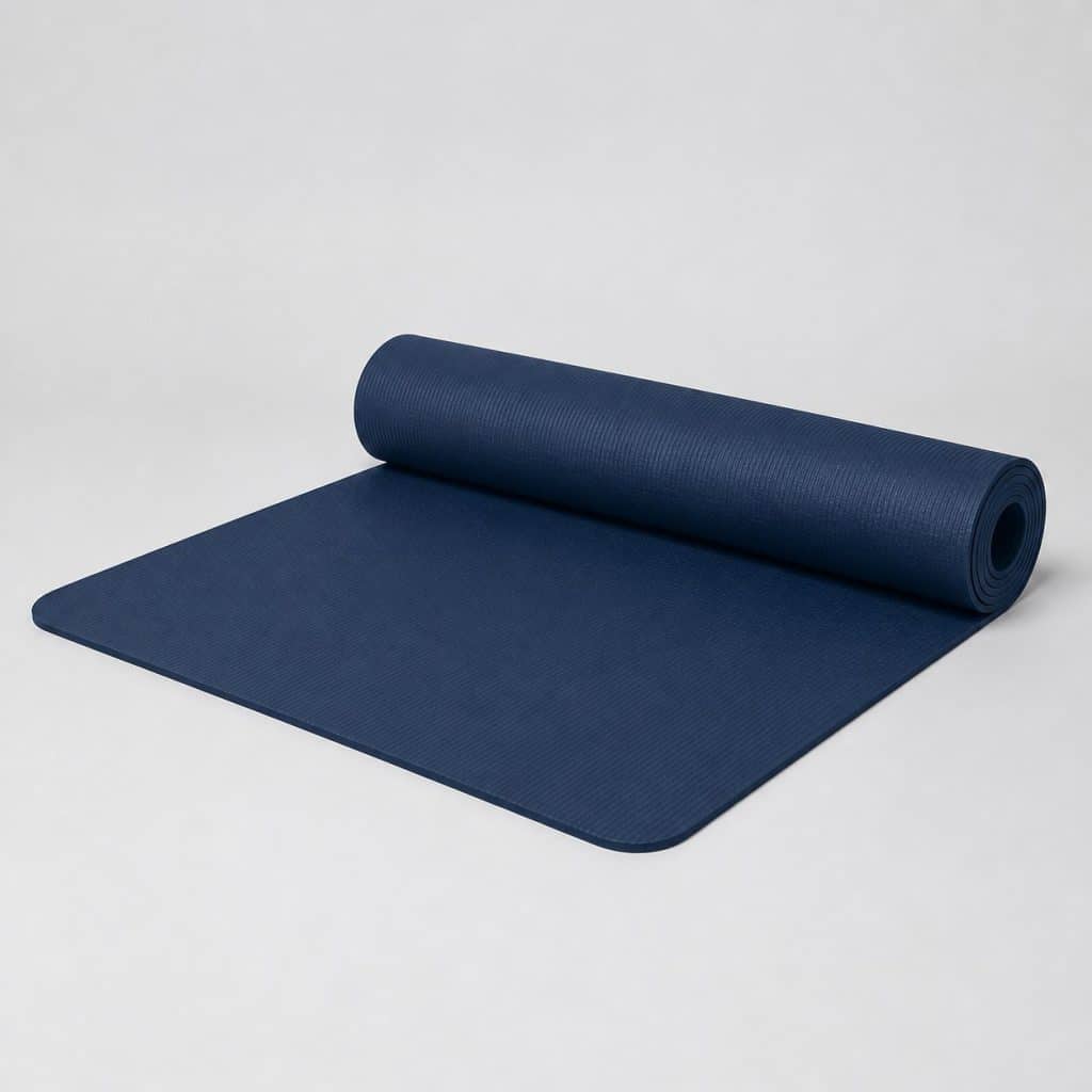 Tapis de yoga standard 5 mm présenté sur fond clair